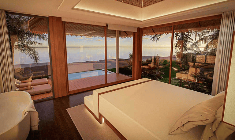 Private plunge pools for uninterrupted swims - Vital Shores, Berry Islands, Bahamas Boutique Resorts Private plunge pools for uninterrupted swims